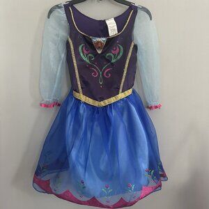 Disney Kids Frozen Anna Costume Dress Up Size 4-6X